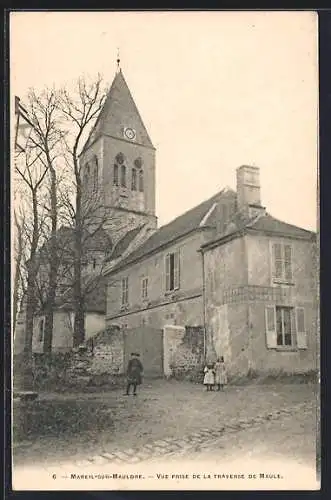 AK Mareil-sur-Mauldre, Vue prise de la Traverse de Maule