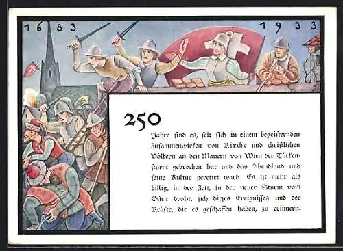 AK Wien, 250 Jahre seit Ende des Türkensturms, 1683 - 1933