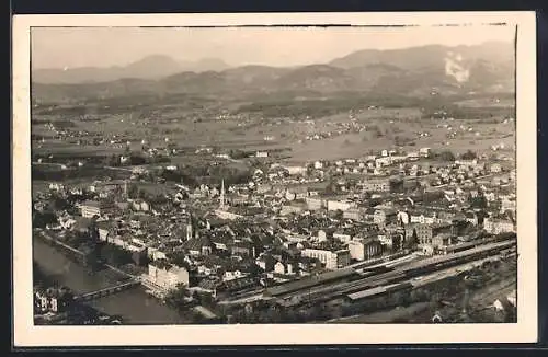 AK Celje / Cilli, Gesamtansicht aus der Vogelschau