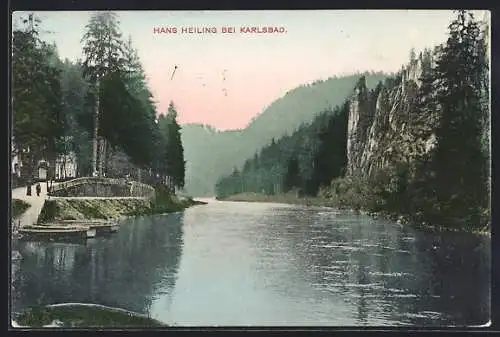 AK Karlsbad, Die Hans-Heiling-Felsen