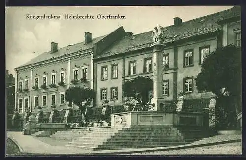 AK Helmbrechts i. Oberfranken, Ansicht vom Kriegerdenkmal