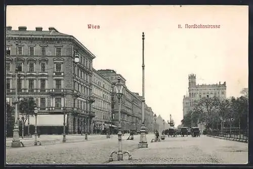 AK Wien, Blick in die Nordbahnstrasse