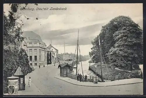 AK Oldenburg / O., Stau mit Landesbank