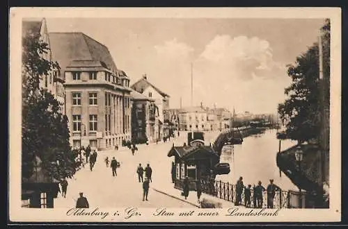 AK Oldenburg / O., Stau mit neuer Landesbank