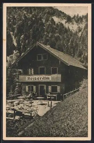 AK Lenggries, Gasthaus Rieser Alm