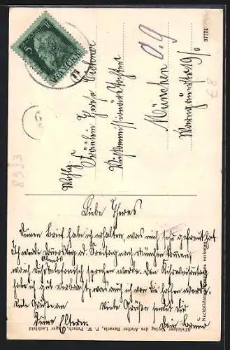 AK Lechfeld, Lager Lechfeld, Zwei Soldaten mit einem Krug, 1. Weltkrieg