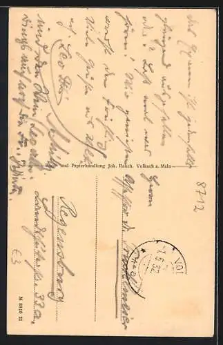 AK Volkach, Stadtmauerpartie