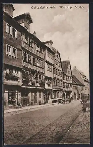 AK Ochsenfurt / Main, Blick in die Würzburger Strasse