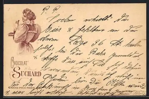 AK Cacao Suchard, Reklame für Schokolade, Grand Prix Paris 1900