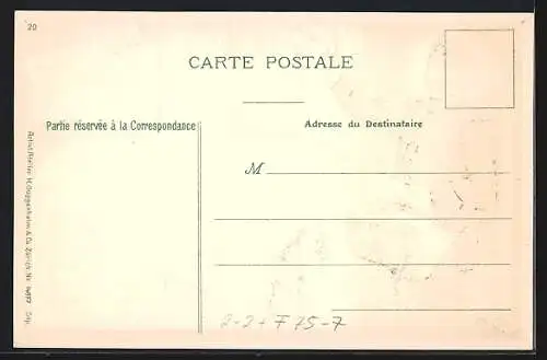 AK Paris, Pont Alexandre III., Briefträger mit Brief, versch. Briefmarken