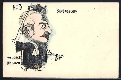 Künstler-AK Philippe Norwins: Binètoscope No. 9, Waldeck Rousseau