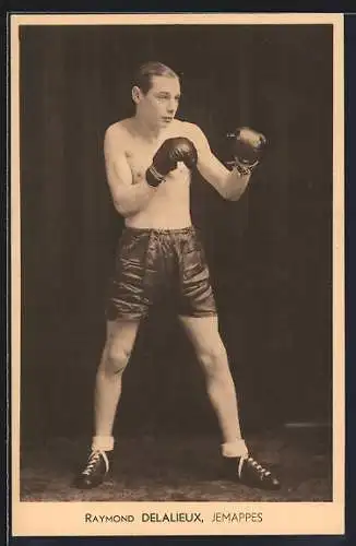 AK Raymond Delalieux, Jemappes, Boxer in Kämpferpose