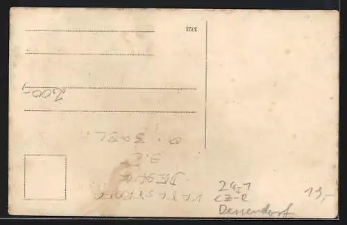 AK Dessendorf, Dammbruchkatastrophe 1916, Dessepartie mit halb zerstörtem Haus