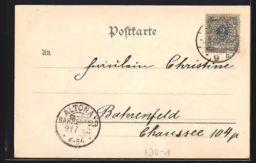 Künstler-AK Hamburg, 2. Hanseat. Inf.-Reg. Nr. 76, Noch 76 Tage Reserve