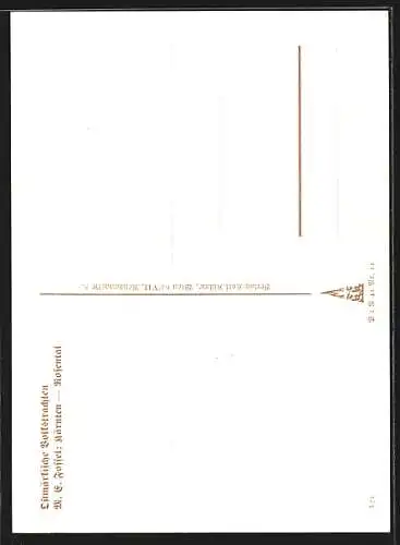 Künstler-AK Rosentaler in Tracht, Kärnten