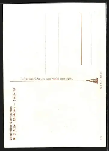 Künstler-AK Paar in Ostmärkischer Tracht