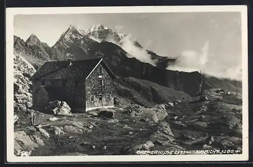 AK Bremerhütte, Ansicht gegen den Habicht