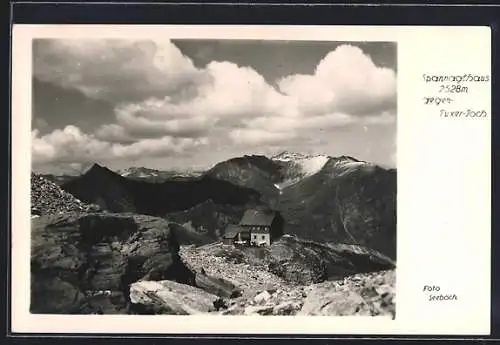 AK Spannaglhaus, Berghütte gegen Tuxer-Joch