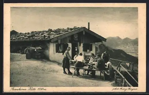 AK Rosenheimer Hütte, Berghütte auf dem Hochriss