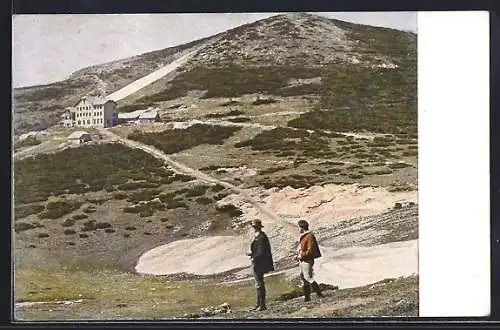 AK Otto-Schutzhaus /Rax, Törl, Ansicht mit Umgebung u. Jakobskogel