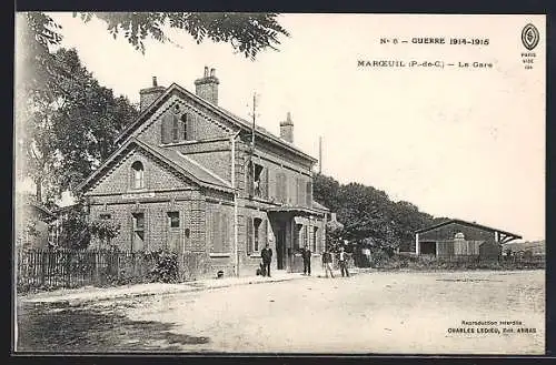 AK Marceuil, La Gare, Bahnhof