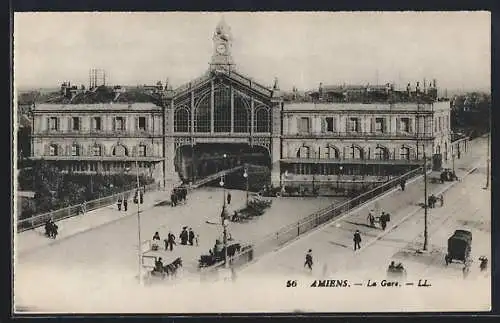 AK Amiens, Partie am Bahnhof