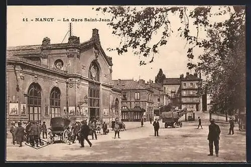 AK Nancy, La Gare Saint Jean, Bahnhof