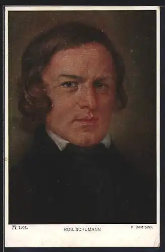 AK Robert Schumann, Komponist, Portrait