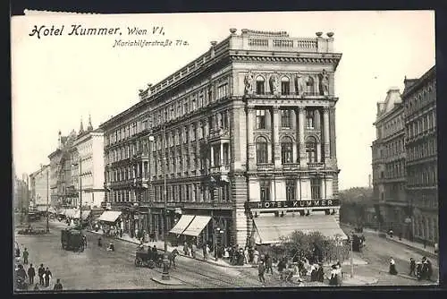 AK Wien, Hotel Kummer, Mariahilferstrasse 71a