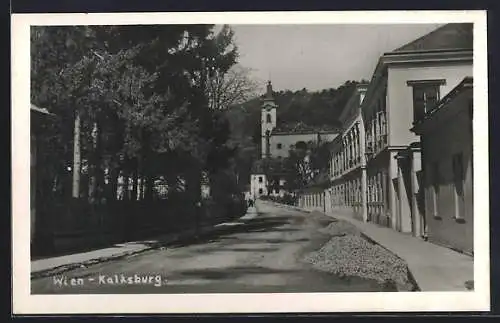 Foto-AK Wien-Kalksburg, Strassenpartie