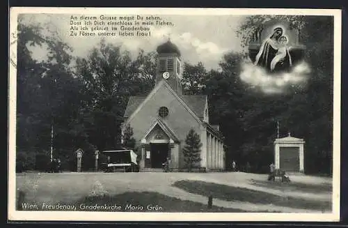 AK Wien-Freudenau, Gnadenkirche Maria Grün