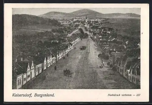 AK Kaisersdorf /Burgenland, Blick über den Ort