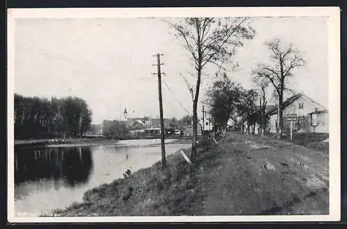 AK Gross-Enzersdorf, Probsdorf, Ortseingang