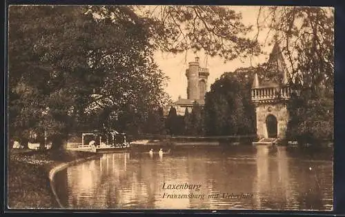 AK Laxenburg, Franzensburg mit Ueberfuhr