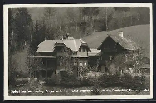 AK Spital a. Semmering, Erholungsheim Lützow des Deutschen Turnerbundes