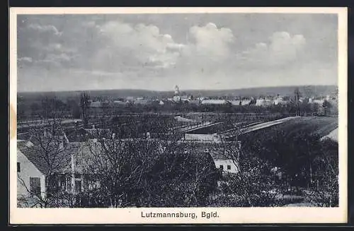 AK Lutzmannsburg, Ortsansicht mit Kirche