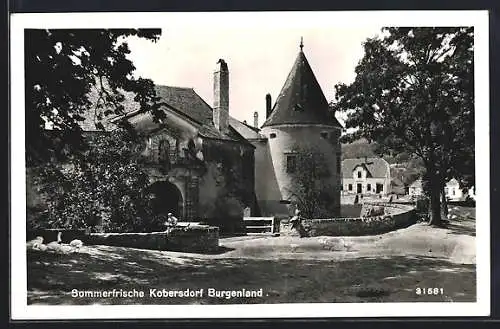 AK Kobersdorf, Partie beim Schloss