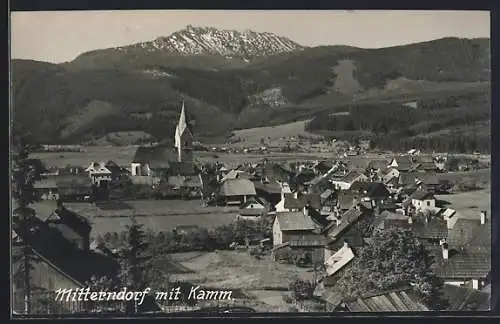 AK Bad Mitterndorf, Ortsansicht mit Kamm