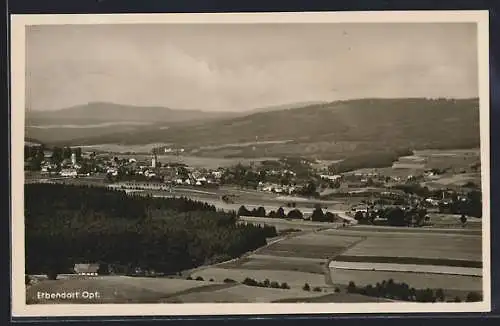 AK Erbendorf / Opf., Blick auf den Ort und ins Land