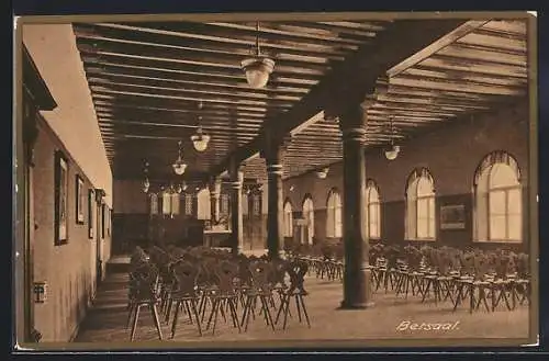 AK Altdorf bei Nürnberg, Wichernhaus des Landesverein für innere Mission, Betsaal, Innenansicht