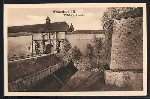 AK Weissenburg / Bayern, Wülzburg-Eingang