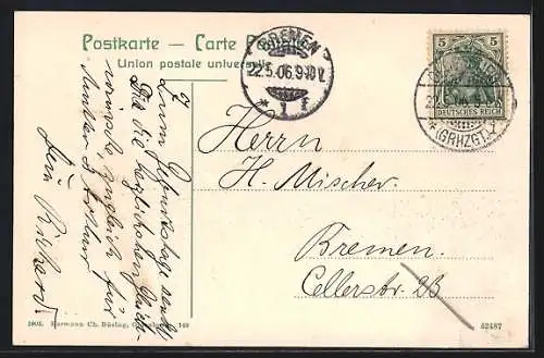 AK Oldenburg / Oldenburg, Stan mit Post