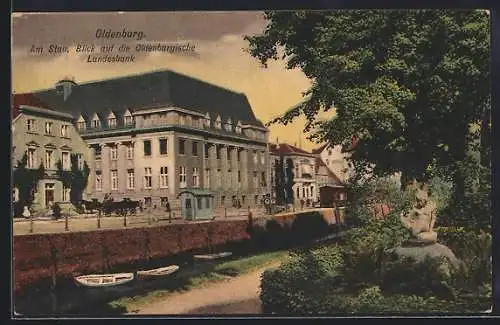 AK Oldenburg / O., Am Stau, Blick auf die Oldenburgische Landesbank