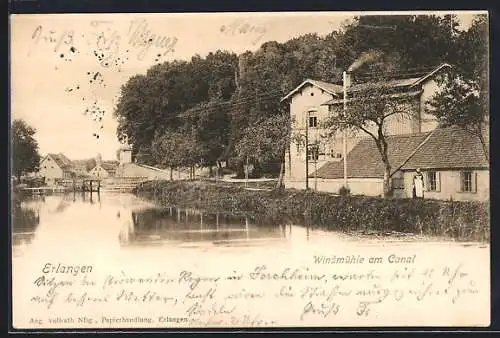 AK Erlangen, Windmühle am Canal