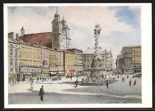 Künstler-AK Linz, Platz