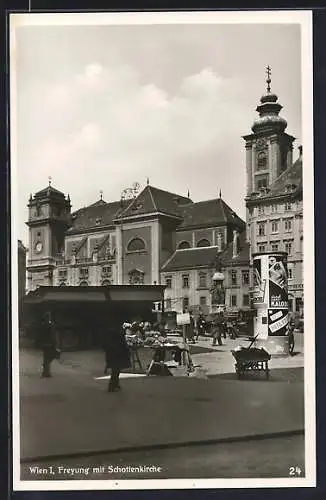 AK Wien, Freyung mit Schottenkirche
