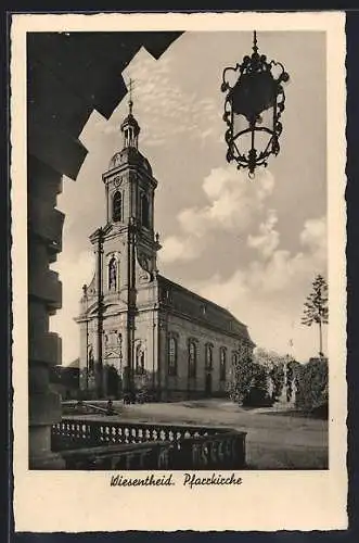 AK Wiesentheid, Vor der Pfarrkirche