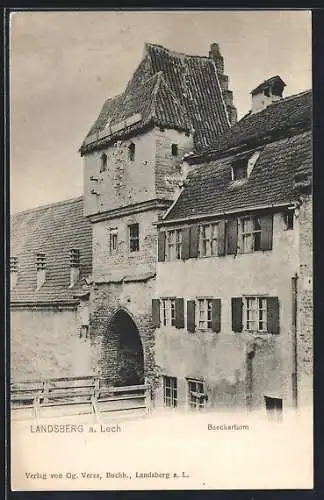 AK Landsberg a. Lech, Baeckerturm