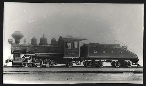 Fotografie Eisenbahn M.S.C. Co., Dampflok, Tender-Lokomotive, später Foto-Abzug