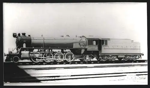 Fotografie Eisenbahn M. S. M., Dampflok, Tender.Lokomotive Nr. 1000, später Foto-Abzug